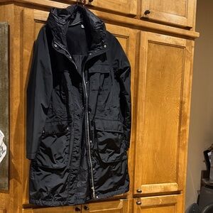 Athleta Black Hooded Jacket